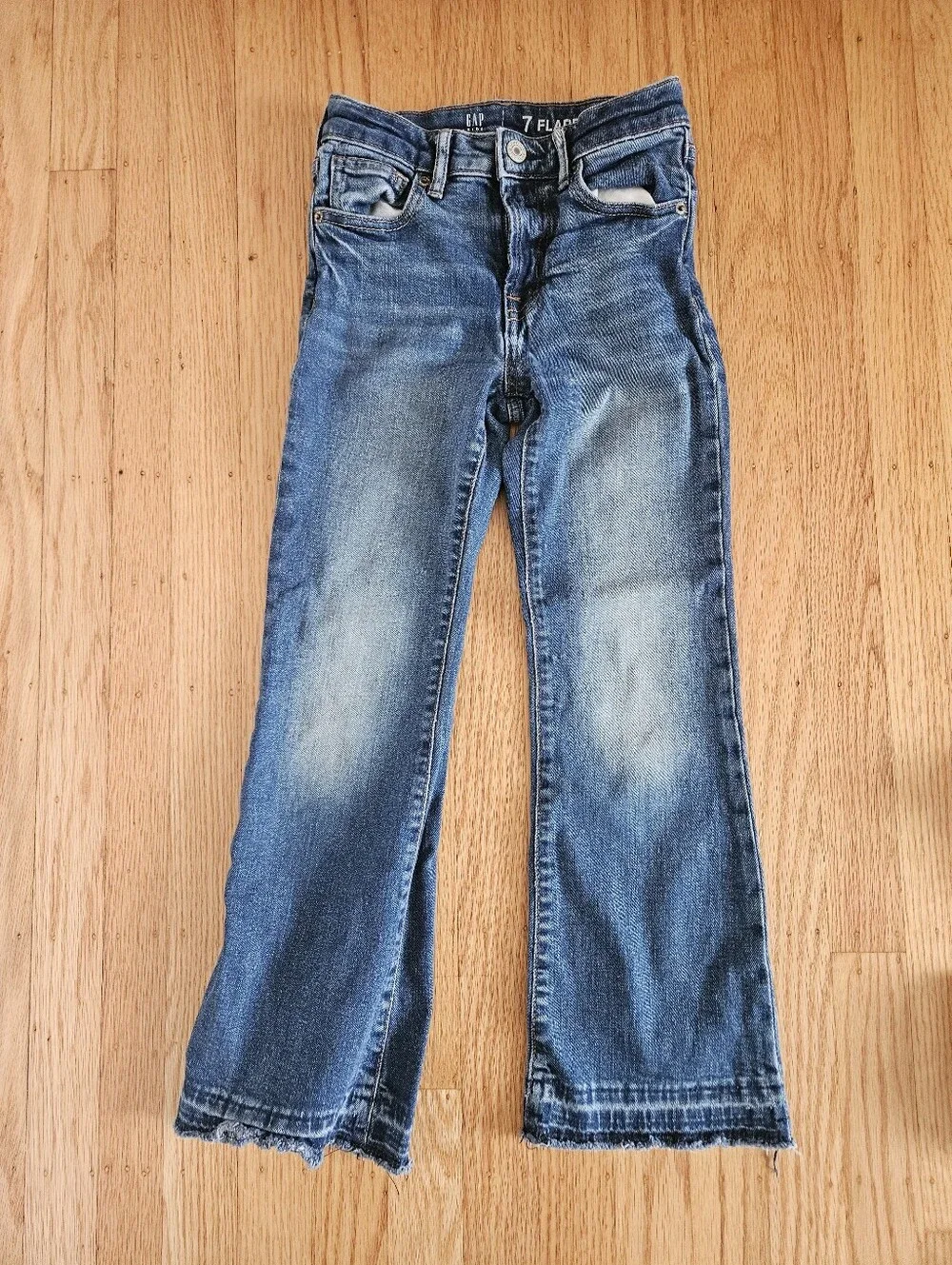 GAP High Rise Flair & Straight Slim Jeans Size 7